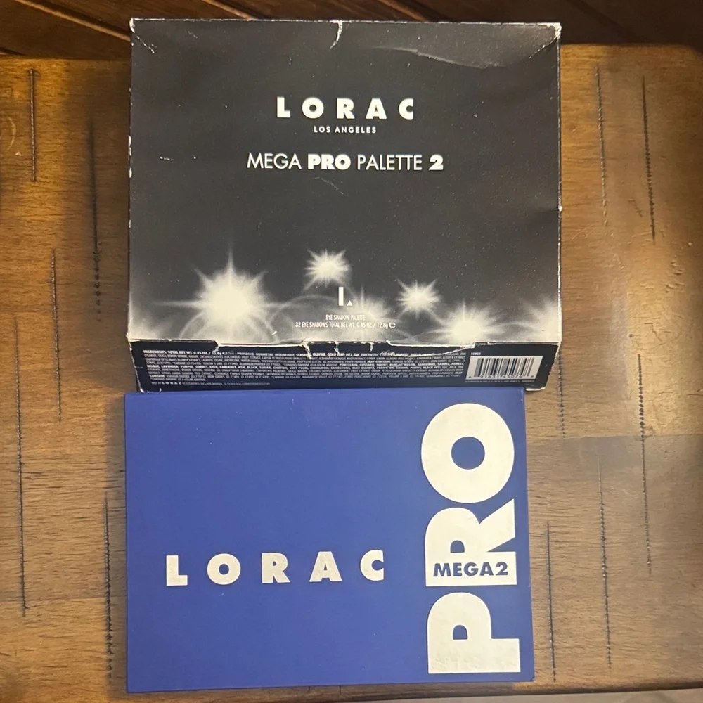 LORAC Eyeshadow Palette‎ in Bold Blue with Silver Lettering